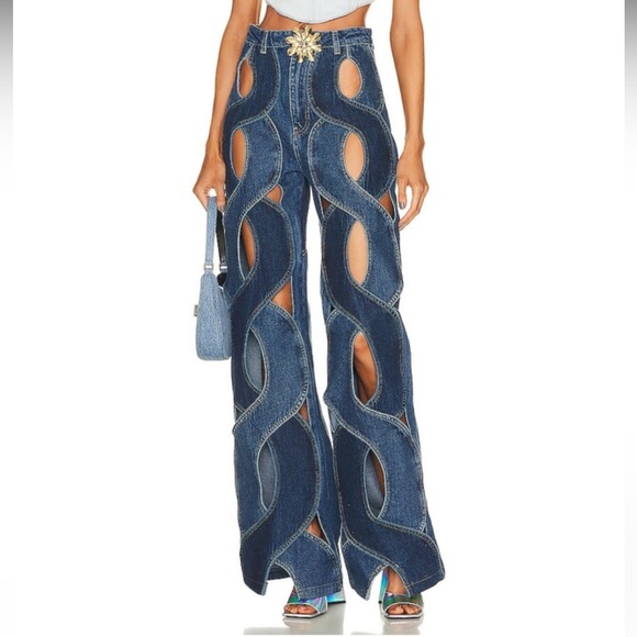 AREA ROPE CUTOUT JEANS - Picture 4 of 9